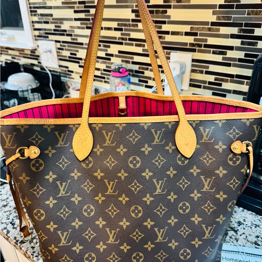 Louis Vuitton Brown and Tan Monogram Tote